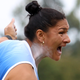 If you kick Valerie Adams she’ll throw a heavy rock at your face. (Photo credit: Rob Jeffires/Getty)